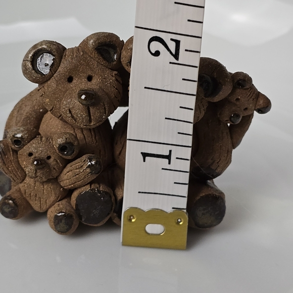 Adorable Brown Bear Figurine Family - Picture 5 of 9